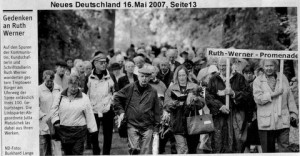 Demo für Ruth-Werner-Straße